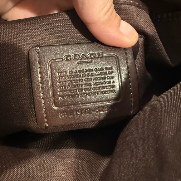 Coach Dark Brown Leather Shoulder Bag - Picture 6 of 16